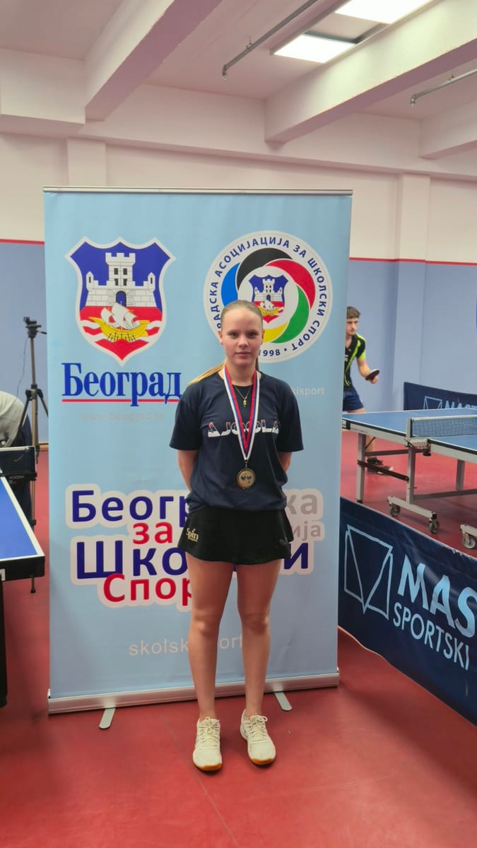 Јелена најбоља стонотенисерка у граду