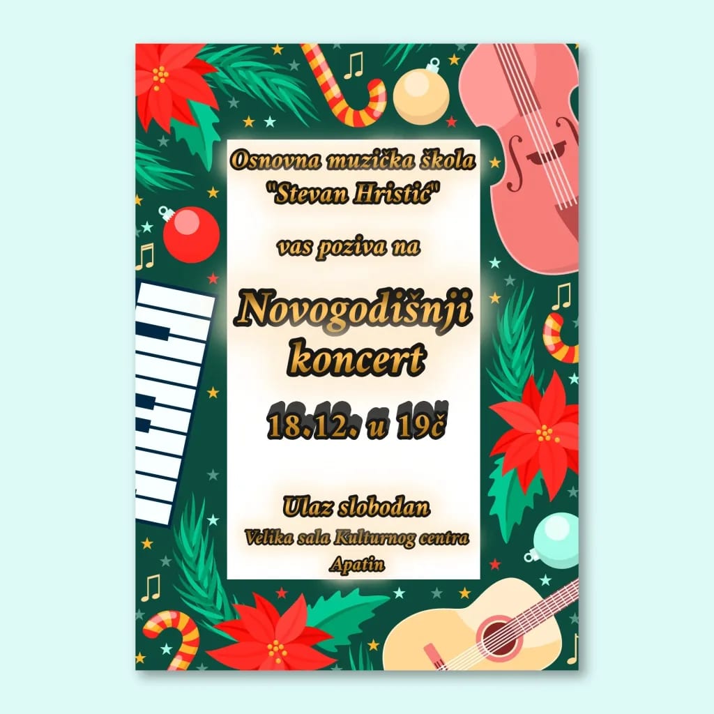 Pozivamo vas na Novogodišnji koncert!