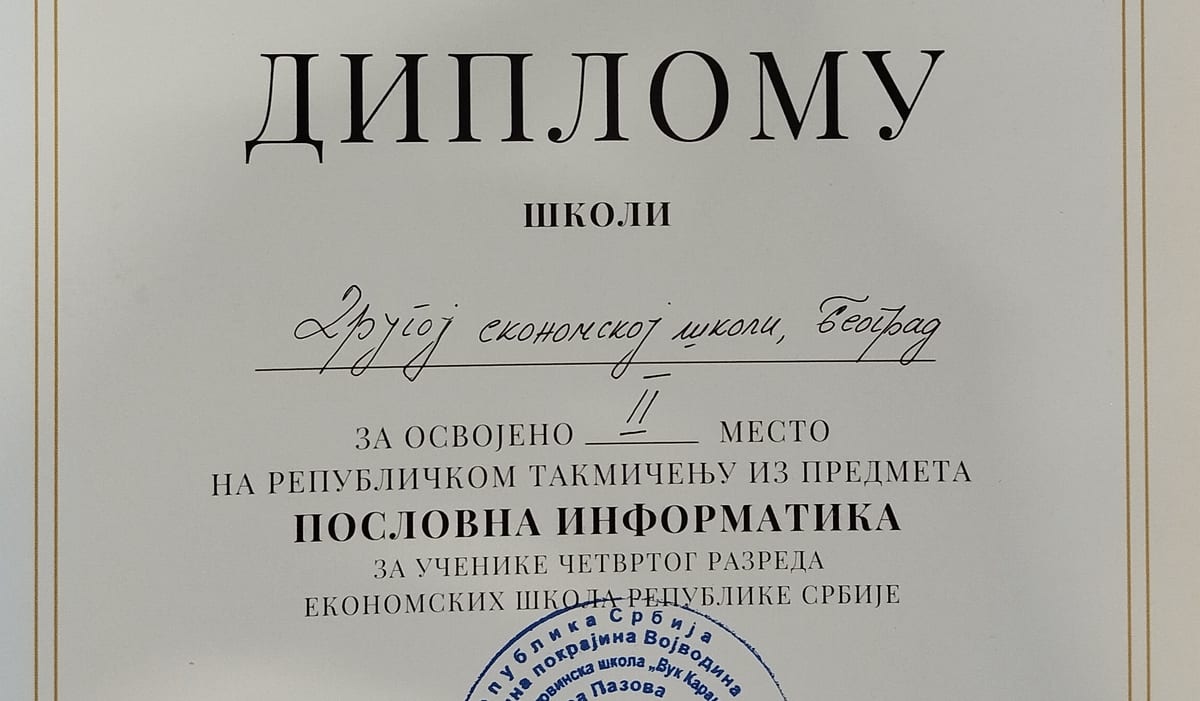 Uspesi na republičkim takmičenjima
