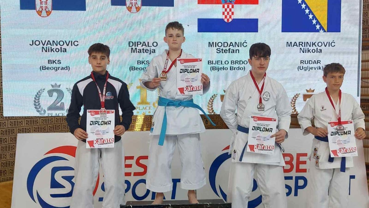 Mateja osvojio dve medalje na turniru u karateu