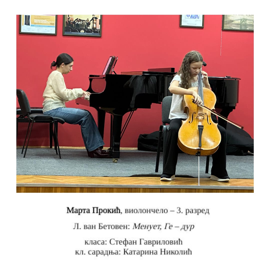 Prvi javni čas učenika osnovne muzičke škole