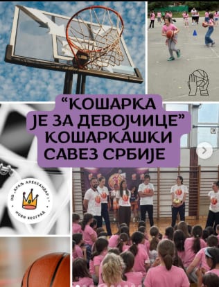 KOŠARKA JE ZA DEVOJČICE: Naše učenice na sportskoj radionici