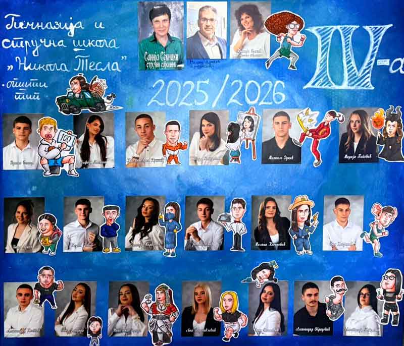 Naši maturanti – Školska 2025/2026. godina – IV-a
