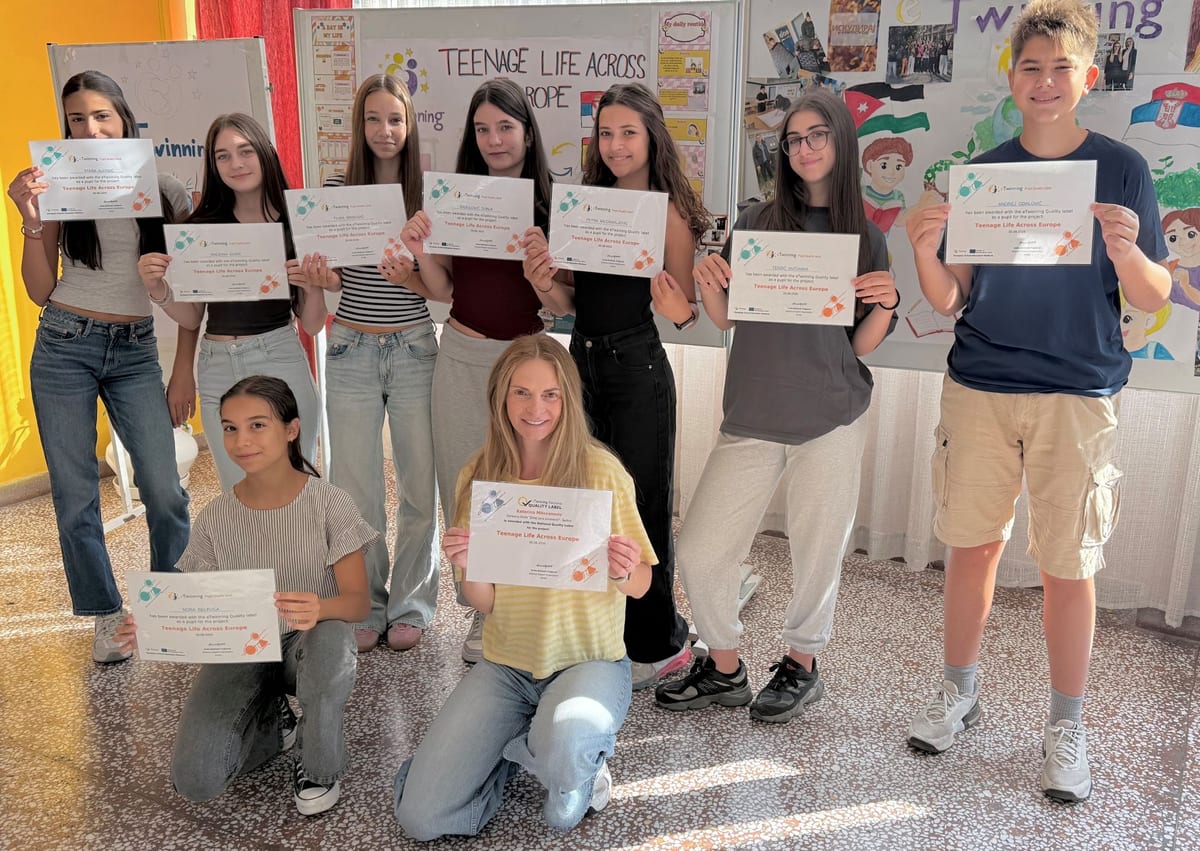 Učestvovanje u projektu E twinnig projekat TEENAGE LIFE ACROSS EUROPE